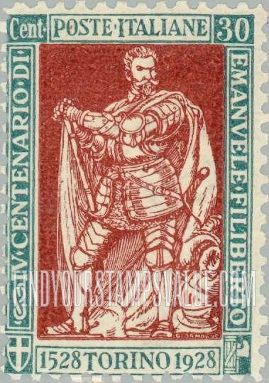 FindYourStampsValue: Emmanuel Philibert, Duke of Savoy