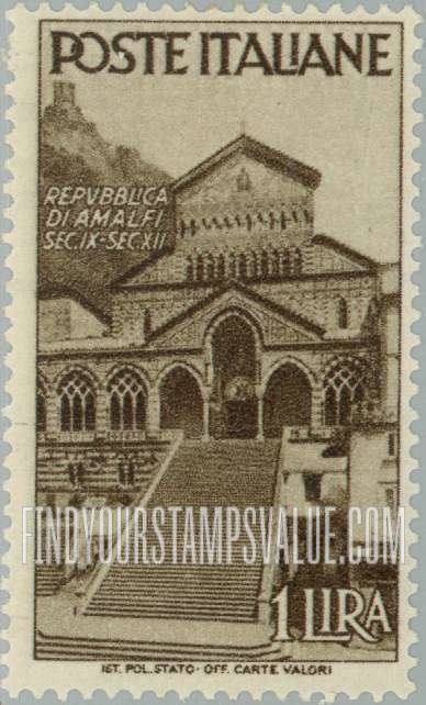 FindYourStampsValue: Cathedral of St Andrea, Amalfi