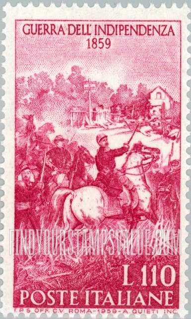 FindYourStampsValue: “Battle of Magenta” by Induno, vertical