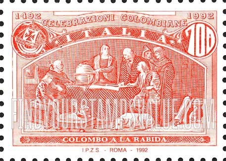 FindYourStampsValue: Voyages of Columbus: At La Rabida