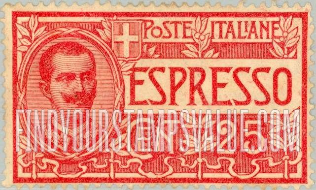 FindYourStampsValue: SPECIAL DELIVERY - King Victor Emmanuel III