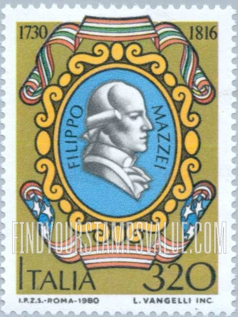 FindYourStampsValue: Philip Mazzei (1730-1816), Political Writer in US