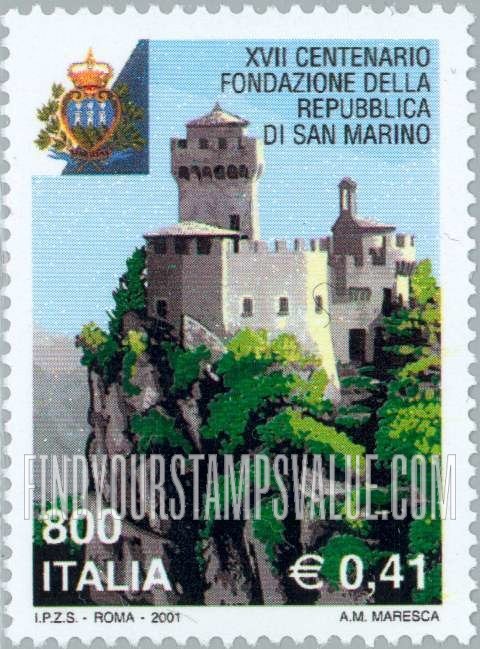 FindYourStampsValue: Republic of San Marino, 1700th Anniversary