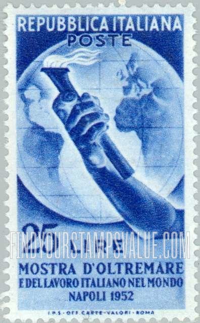FindYourStampsValue: Globe and Torch