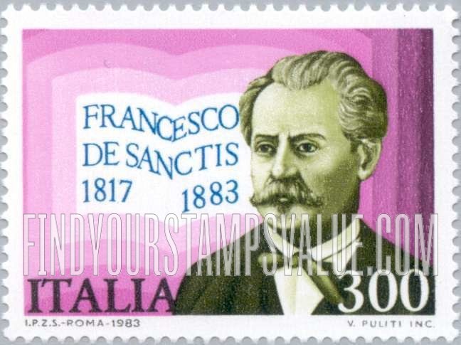 FindYourStampsValue: Francesco de Sanctis (1817-1883), Writer