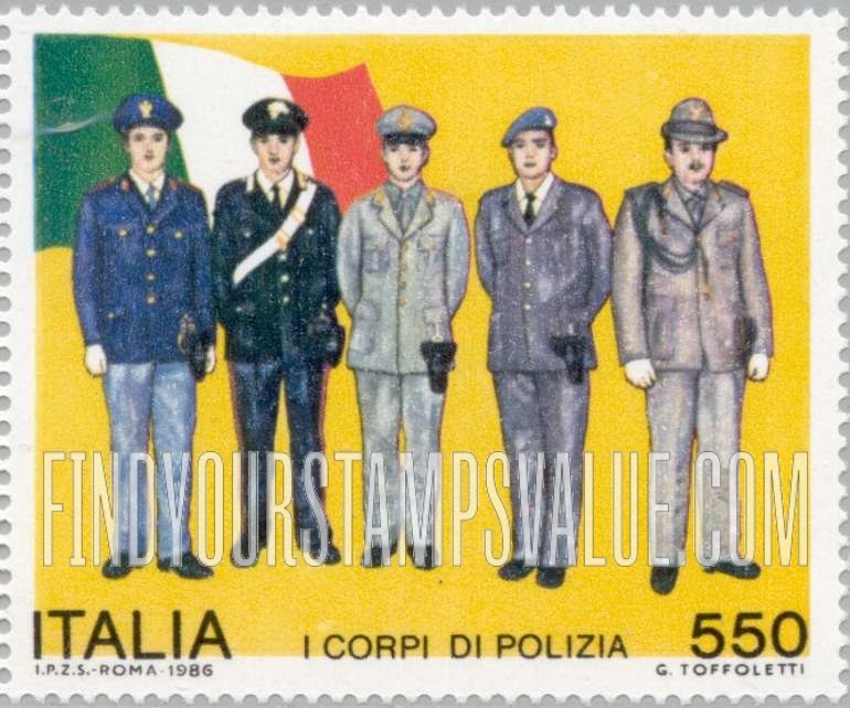 FindYourStampsValue: Police in Uniform