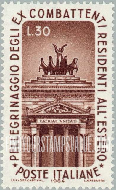 FindYourStampsValue: Left Arch of Victor Emmanuel Monument, Rome