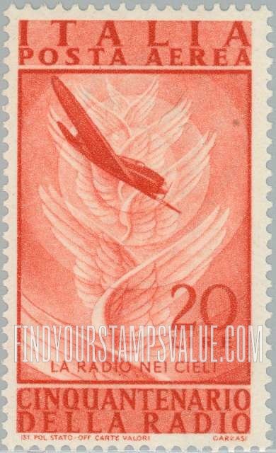 FindYourStampsValue: AIR POST - Radio in the skies