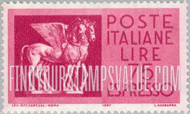 FindYourStampsValue: SPECIAL DELIVERY - Etruscan Winged Horses