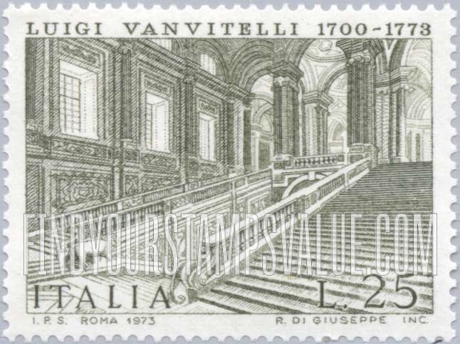 FindYourStampsValue: Palace Staircase, Caserta