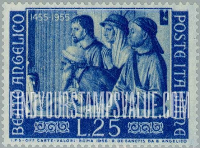 FindYourStampsValue: “St. Lorenzo Giving Alms“