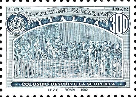 FindYourStampsValue: Voyages of Columbus: Announcing his discovery