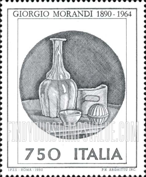 FindYourStampsValue: Still Life, by Giorgio Morandi (1890- 1964)