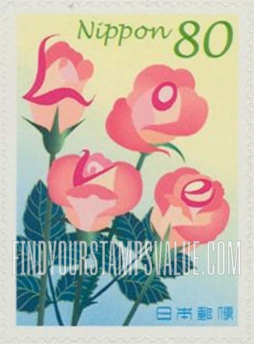 FindYourStampsValue: Greetings: Roses - 03年グリーティング「青」:バラ