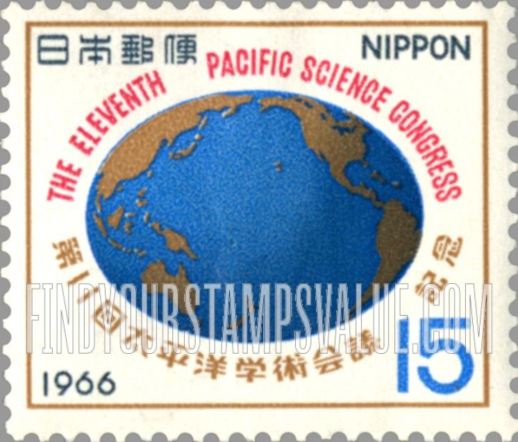 FindYourStampsValue: Map of Pacific Ocean - 太平洋の地図