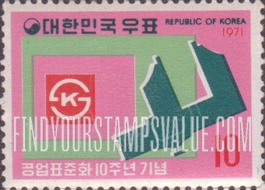 FindYourStampsValue: Slide Calipers and KS Emblem - 노기스와 KS 마크