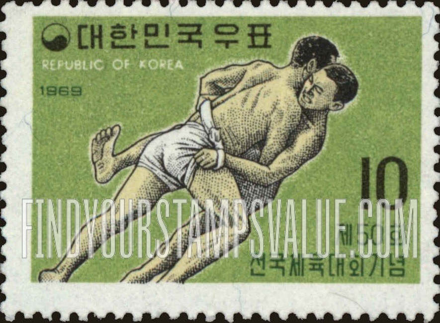 FindYourStampsValue: Korean Wrestling - 씨름