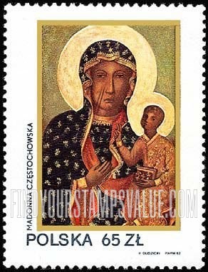 FindYourStampsValue: Black Madonna of Jasna Gora, 600th Anniversary
