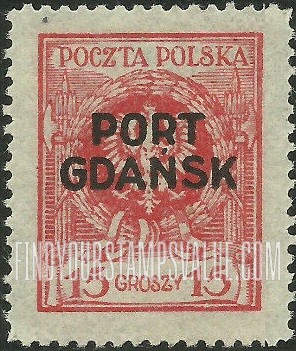 FindYourStampsValue: POLISH OFFICES ABROAD - Arms of Poland: Overprinted