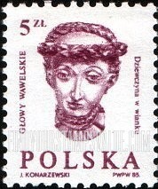 FindYourStampsValue: Sculptures: Woman wearing wreath