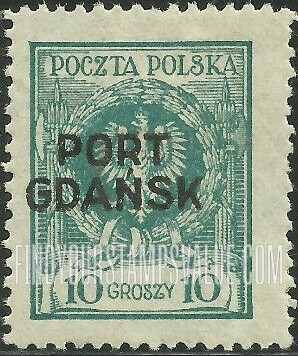 FindYourStampsValue: POLISH OFFICES ABROAD - Arms of Poland: Overprinted