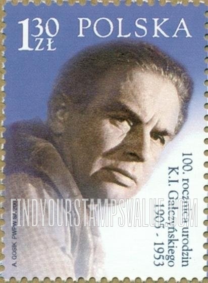 FindYourStampsValue: Konstanty Ildefons Galczynski (1905-53), Poet