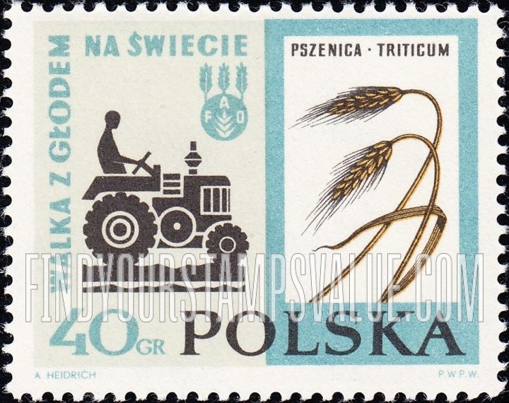 FindYourStampsValue: Tractor and Wheat