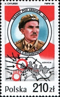 FindYourStampsValue: Battle of Monte Cassino, 45th Anniversary: Battle of Arnhem, General Stanislaw Sosabowski, vertical
