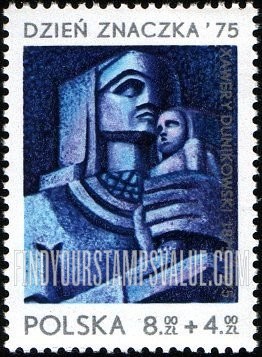 FindYourStampsValue: SEMI-POSTAL - Dunikowski Type of 1975: Mother and Child, from Silesian Insurrectionist Monument, by Dunikowski