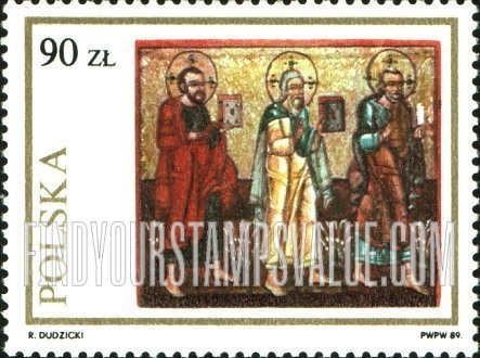 FindYourStampsValue: Religious Art: Three saints