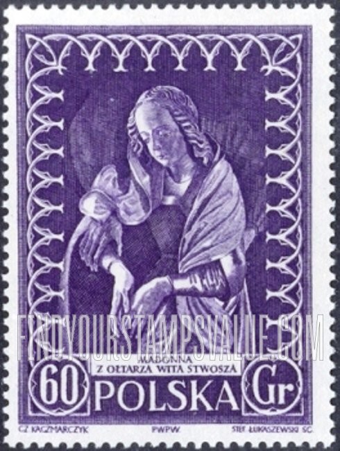 FindYourStampsValue: Madonna by Veit Stoss