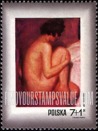 FindYourStampsValue: SEMI-POSTAL - Painting Type of Regular Issue: Nude, by Wojciech Weiss (1875-1950)