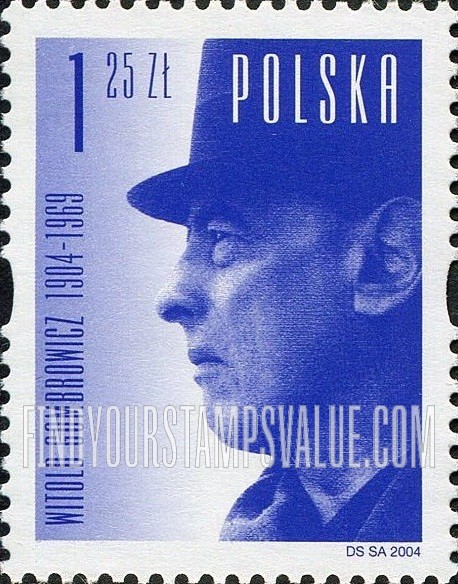 FindYourStampsValue: Witold Gombrowicz (1904-69), Writer