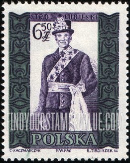 FindYourStampsValue: Regional Costumes: Man from  Lubuski