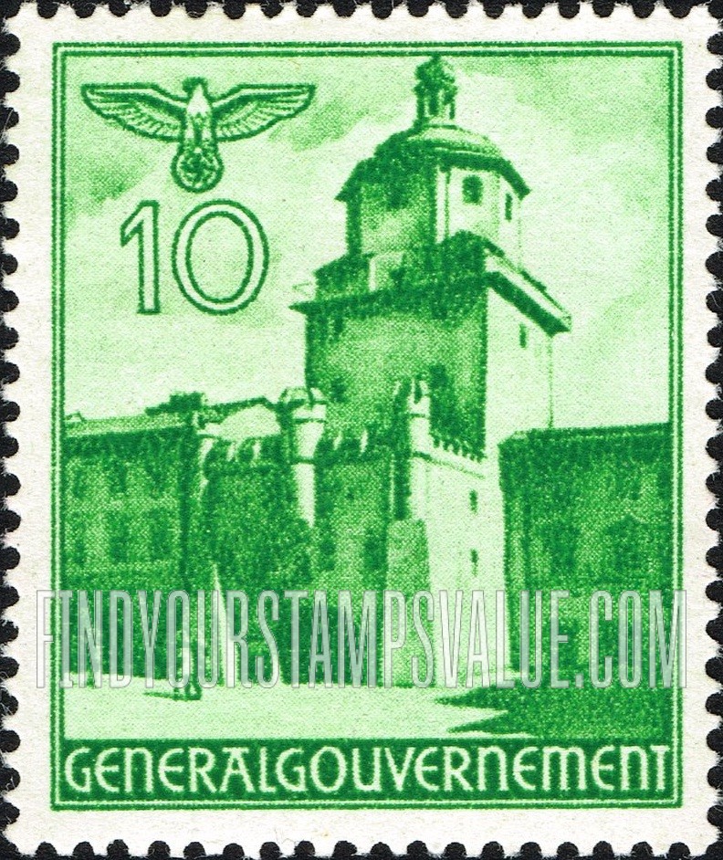 FindYourStampsValue: OCCUPATION - Cracow Gate, Lublin
