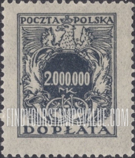 FindYourStampsValue: POSTAGE DUE - Numerals of Value: Type of 1921-22 Issue