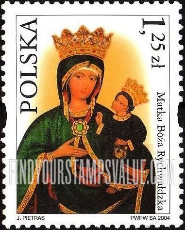FindYourStampsValue: Depictions of the Virgin Mary: Matka Boza Rychwaldzka