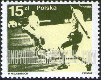 FindYourStampsValue: Polish Medalists in 22nd Olympic Games, 1980: Soccer, 1982 World Cup