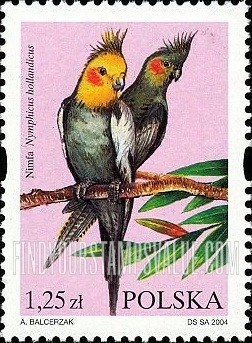 FindYourStampsValue: Birds: Nymphicus hollandicus