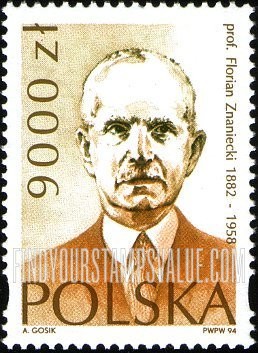FindYourStampsValue: Florian Znaniecki (1882-1958), Sociologist