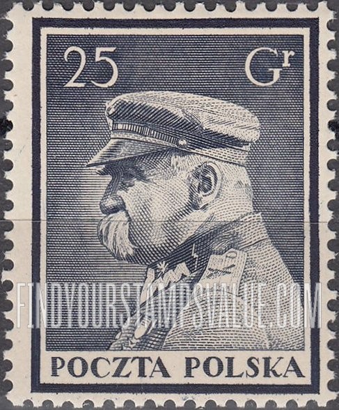 FindYourStampsValue: SEMI-POSTAL - Marshal Pilsudski