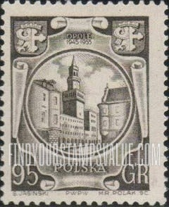 FindYourStampsValue: Town Hall, Opole (Oppeln)