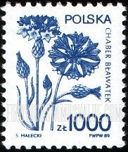 FindYourStampsValue: Blue corn flower