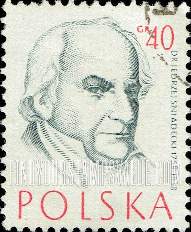 FindYourStampsValue: Doctors’ Portraits: Jedrzej Sniadecki