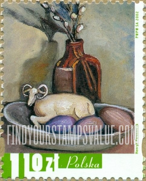 FindYourStampsValue: Paintings by Disabled Artists: Henryk Paraszczuk, vertical