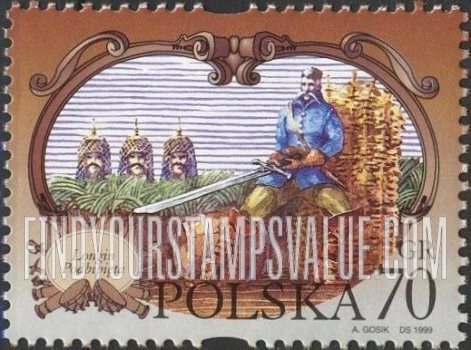 FindYourStampsValue: Characters from Works by Henryk Sienkiewicz: Longin Podbipieta