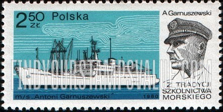 FindYourStampsValue: Ships and Teachers: Antoni Garnuszewski, A. Garnuszewski