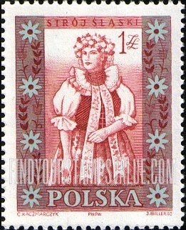 FindYourStampsValue: Regional Costumes: Woman from Silesia