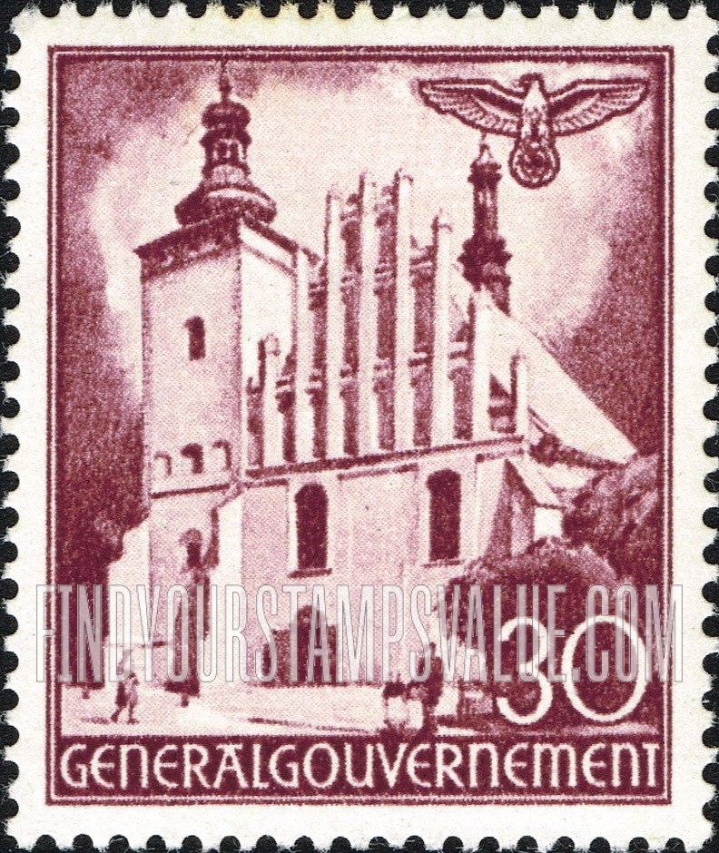 FindYourStampsValue: OCCUPATION - Church, Lublin