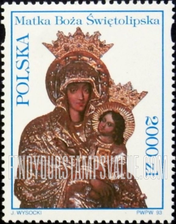 FindYourStampsValue: Madonna and Child: Statue, Swieta Lipska